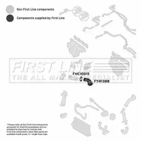 Трубка нагнетаемого воздуха FIRST LINE FTH1388