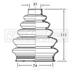 Пыльник FIRST LINE FCB2327