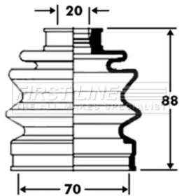 Пыльник FIRST LINE FCB2368
