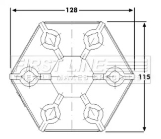 Шарнир FIRST LINE FDC105
