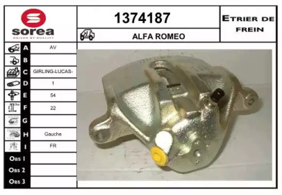 Тормозной суппорт SNRA 1374187