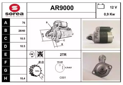 Стартер SNRA AR9000