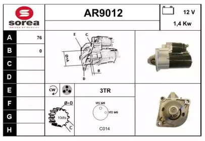 Стартер SNRA AR9012