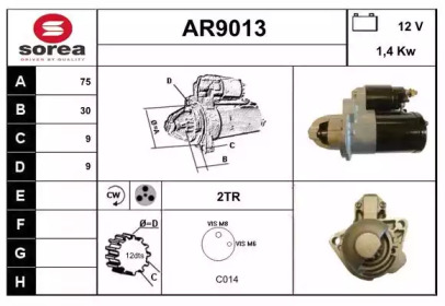 Стартер SNRA AR9013