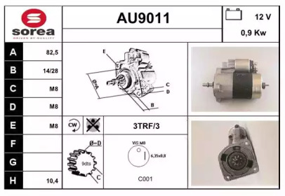 Стартер SNRA AU9011