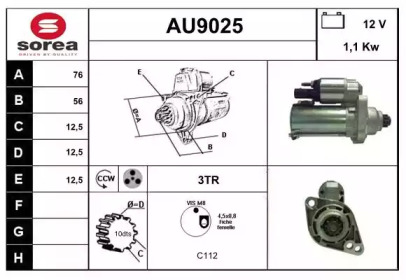 Стартер SNRA AU9025