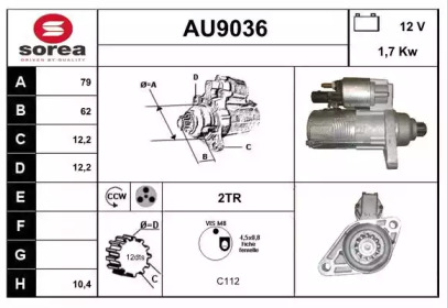 Стартер SNRA AU9036