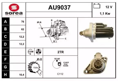 Стартер SNRA AU9037