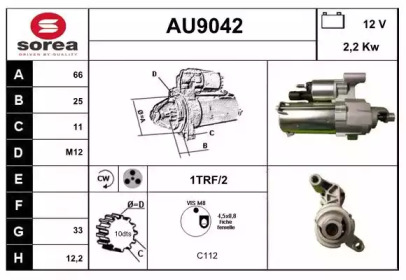 Стартер SNRA AU9042