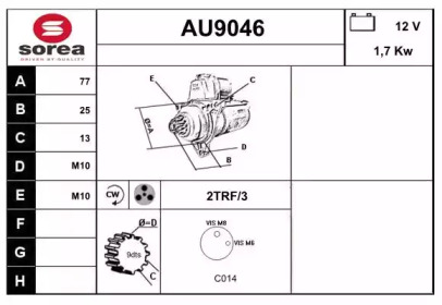 Стартер SNRA AU9046