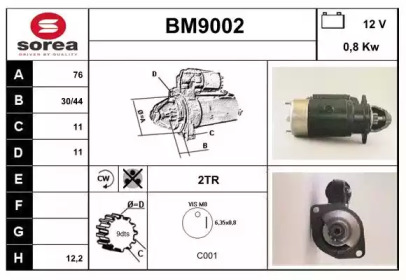 Стартер SNRA BM9002