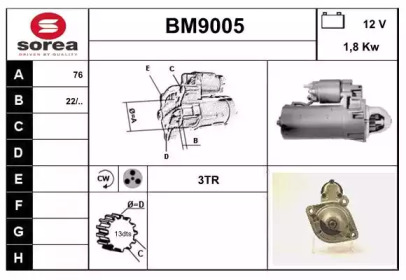 Стартер SNRA BM9005