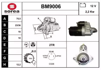 Стартер SNRA BM9006