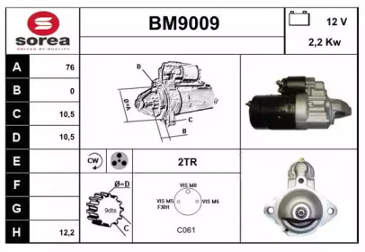 Стартер SNRA BM9009