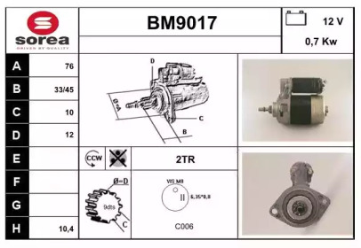 Стартер SNRA BM9017