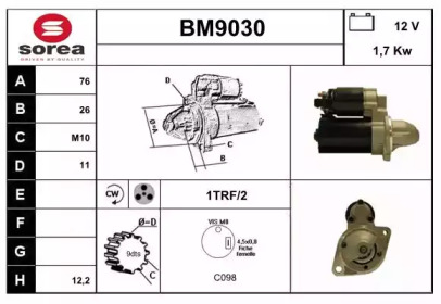 Стартер SNRA BM9030