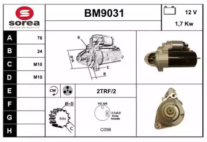 Стартер SNRA BM9031