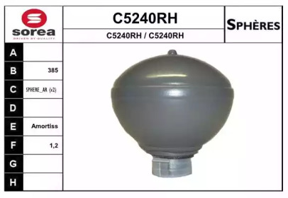 Гидроаккумулятор, подвеска / амортизация SNRA C5240RH