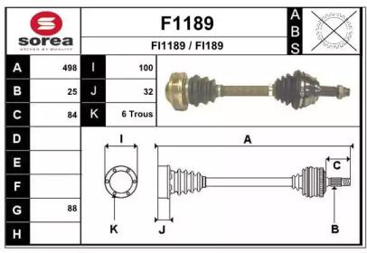 Вал SNRA F1189