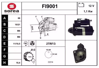 Стартер SNRA FI9001