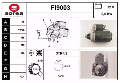 Стартер SNRA FI9003