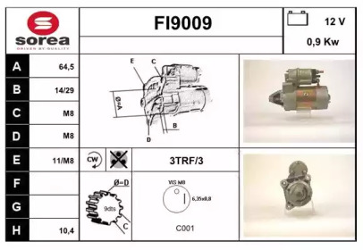 Стартер SNRA FI9009