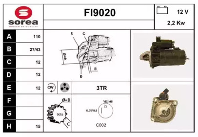 Стартер SNRA FI9020