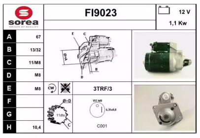 Стартер SNRA FI9023