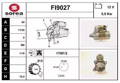 Стартер SNRA FI9027