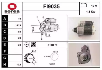 Стартер SNRA FI9035