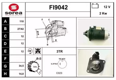 Стартер SNRA FI9042