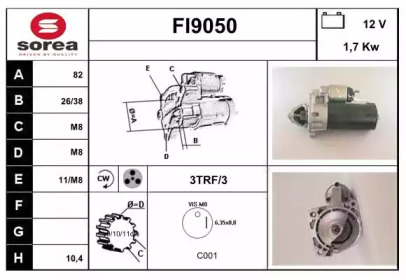 Стартер SNRA FI9050