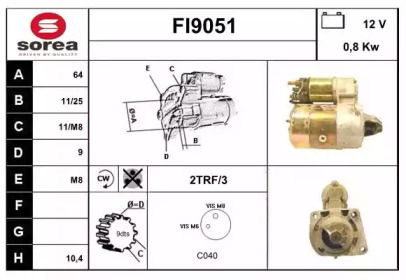 Стартер SNRA FI9051