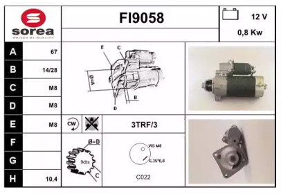 Стартер SNRA FI9058