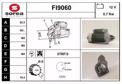 Стартер SNRA FI9060