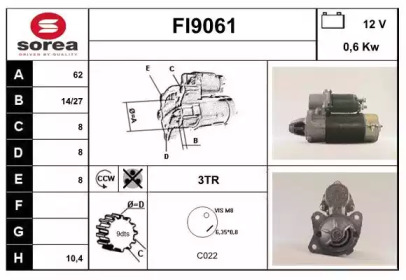 Стартер SNRA FI9061