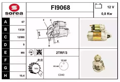 Стартер SNRA FI9068