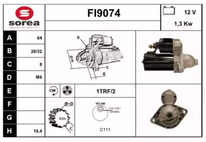 Стартер SNRA FI9074