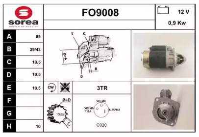 Стартер SNRA FO9008