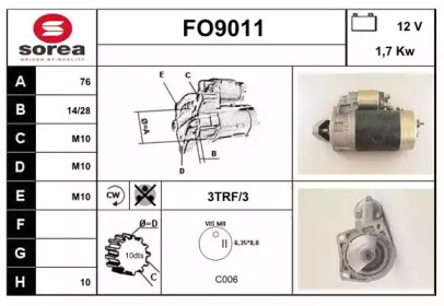 Стартер SNRA FO9011