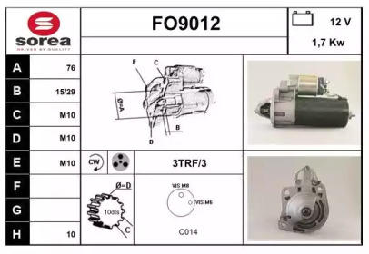 Стартер SNRA FO9012