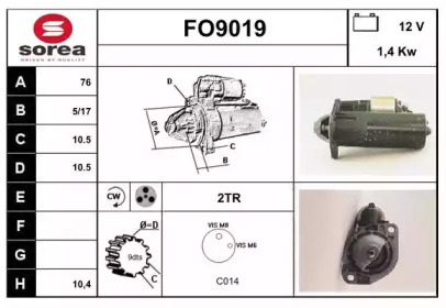 Стартер SNRA FO9019