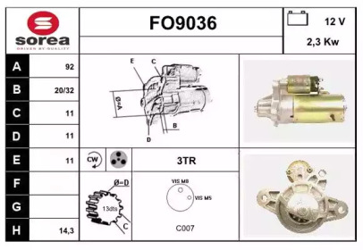 Стартер SNRA FO9036