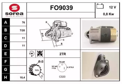 Стартер SNRA FO9039