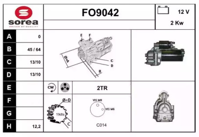 Стартер SNRA FO9042