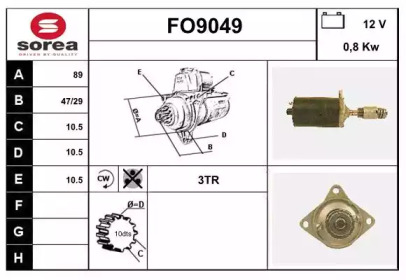 Стартер SNRA FO9049