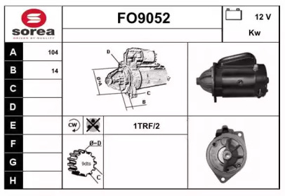 Стартер SNRA FO9052