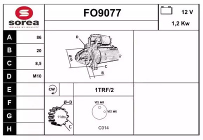 Стартер SNRA FO9077