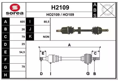 Вал SNRA H2109