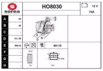 Генератор SNRA HO8030